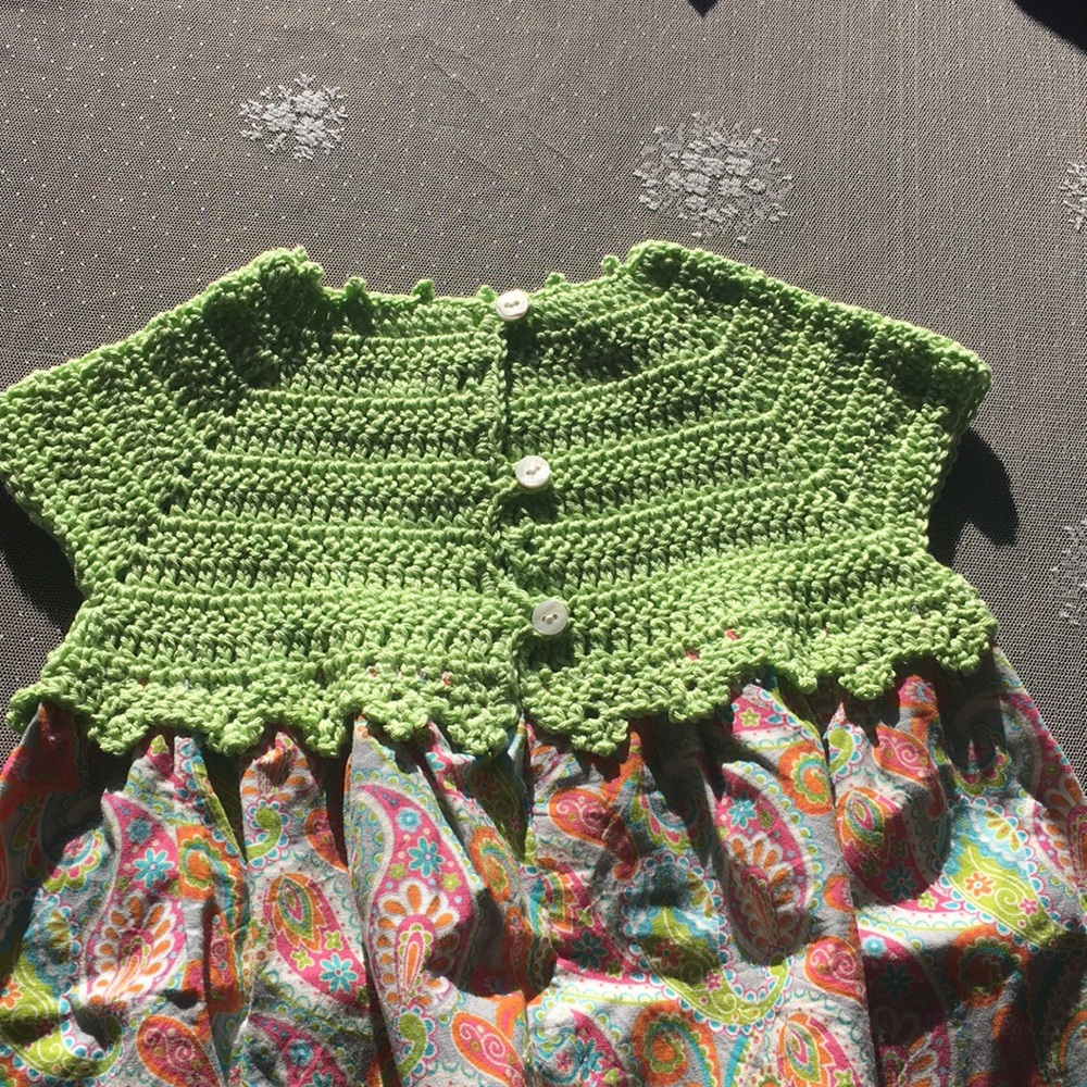 New!!! Handmade baby girl dress. Size 6m-12m
